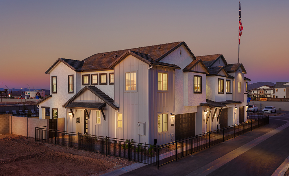 This home — photograph published by the builder