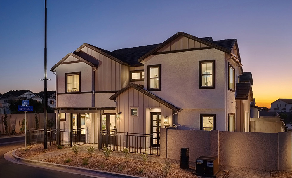 This home — photograph published by the builder